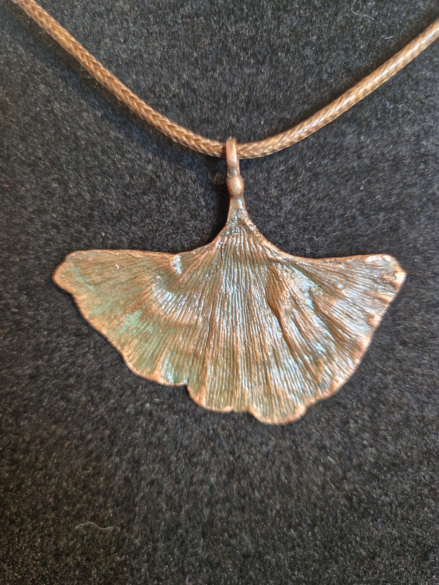 Ginkgoblatt/Naturschmuck/Galvanisiert/Kupfergalvanik