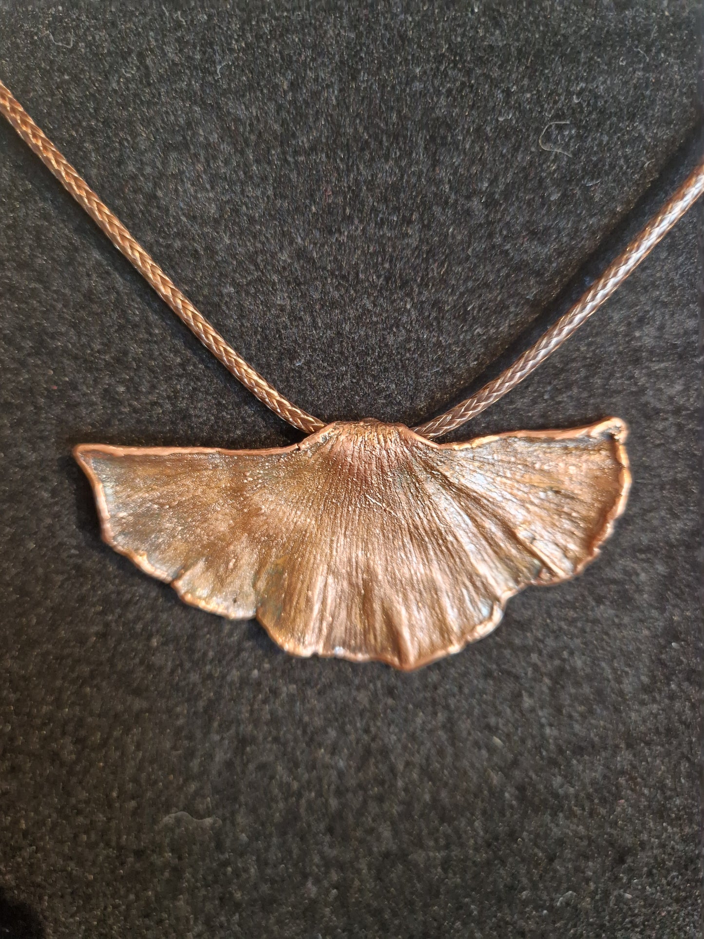 Ginkgoblatt/Naturschmuck/Galvanisiert/Kupfergalvanik