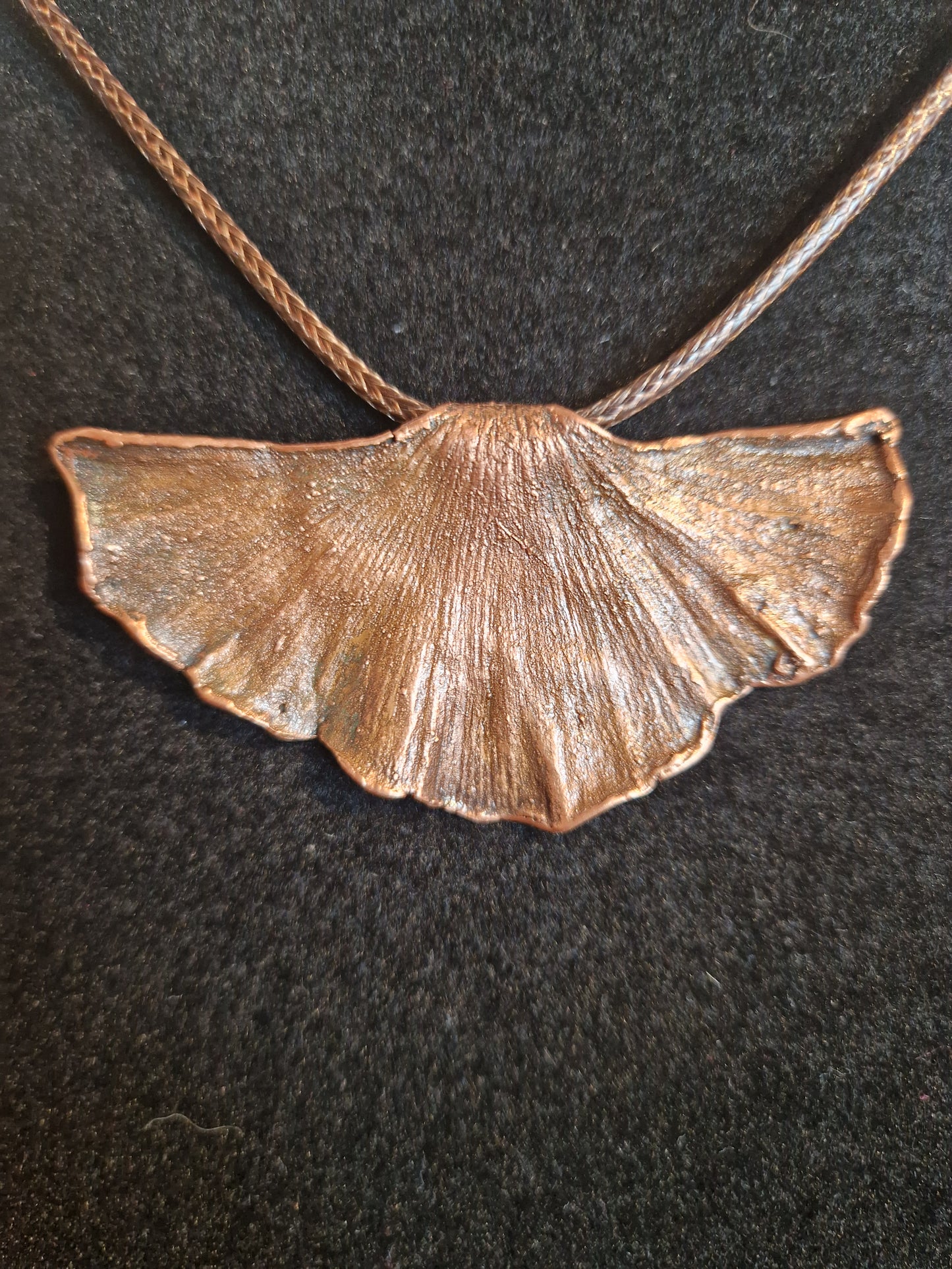 Ginkgoblatt/Naturschmuck/Galvanisiert/Kupfergalvanik