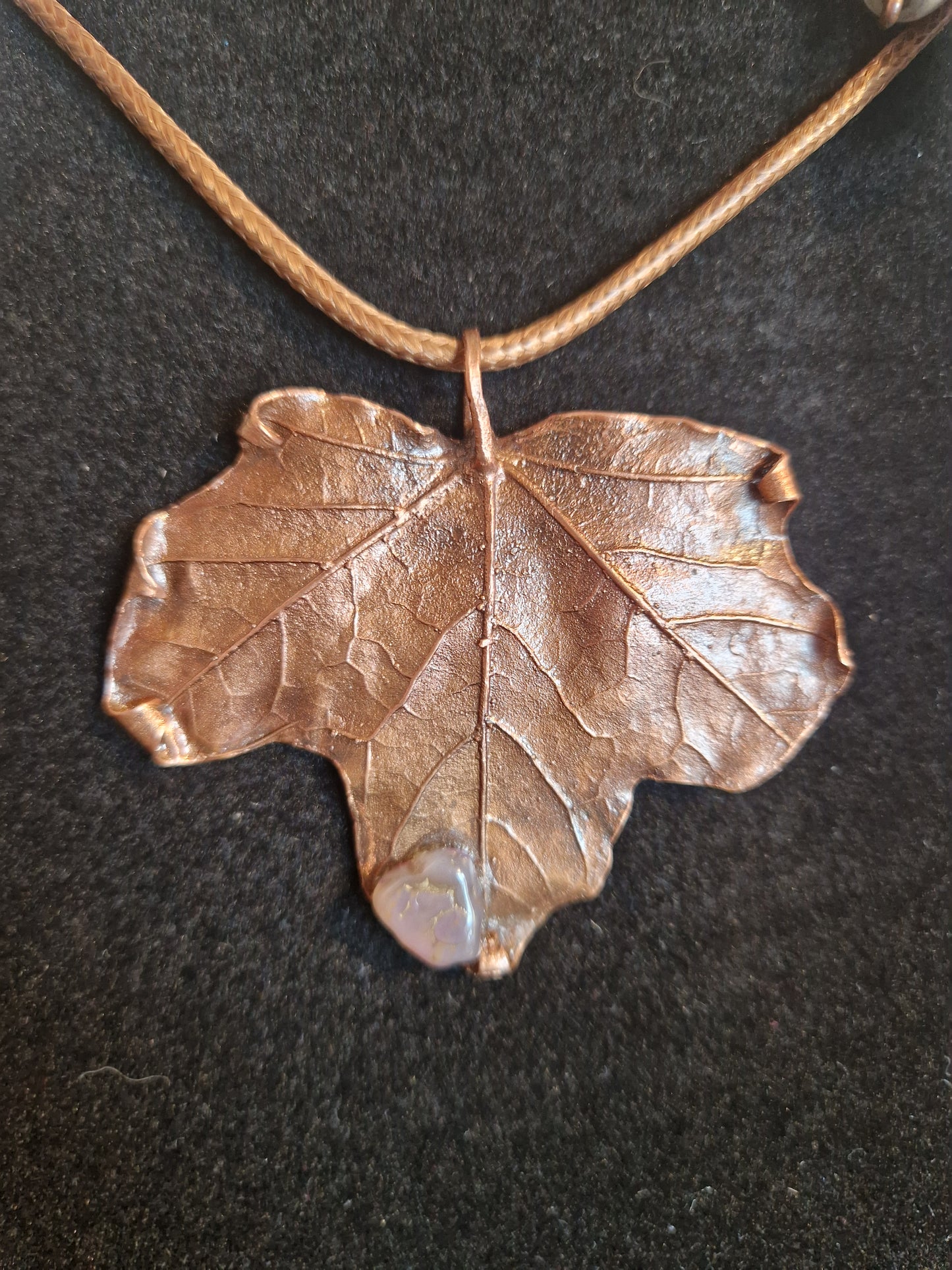 Naturschmuck/Ahorn-Set/Galvanisiert/Kupfergalvanik