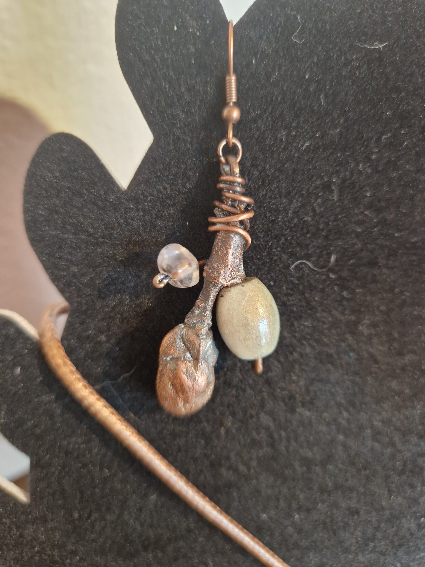 Naturschmuck/Ahorn-Set/Galvanisiert/Kupfergalvanik