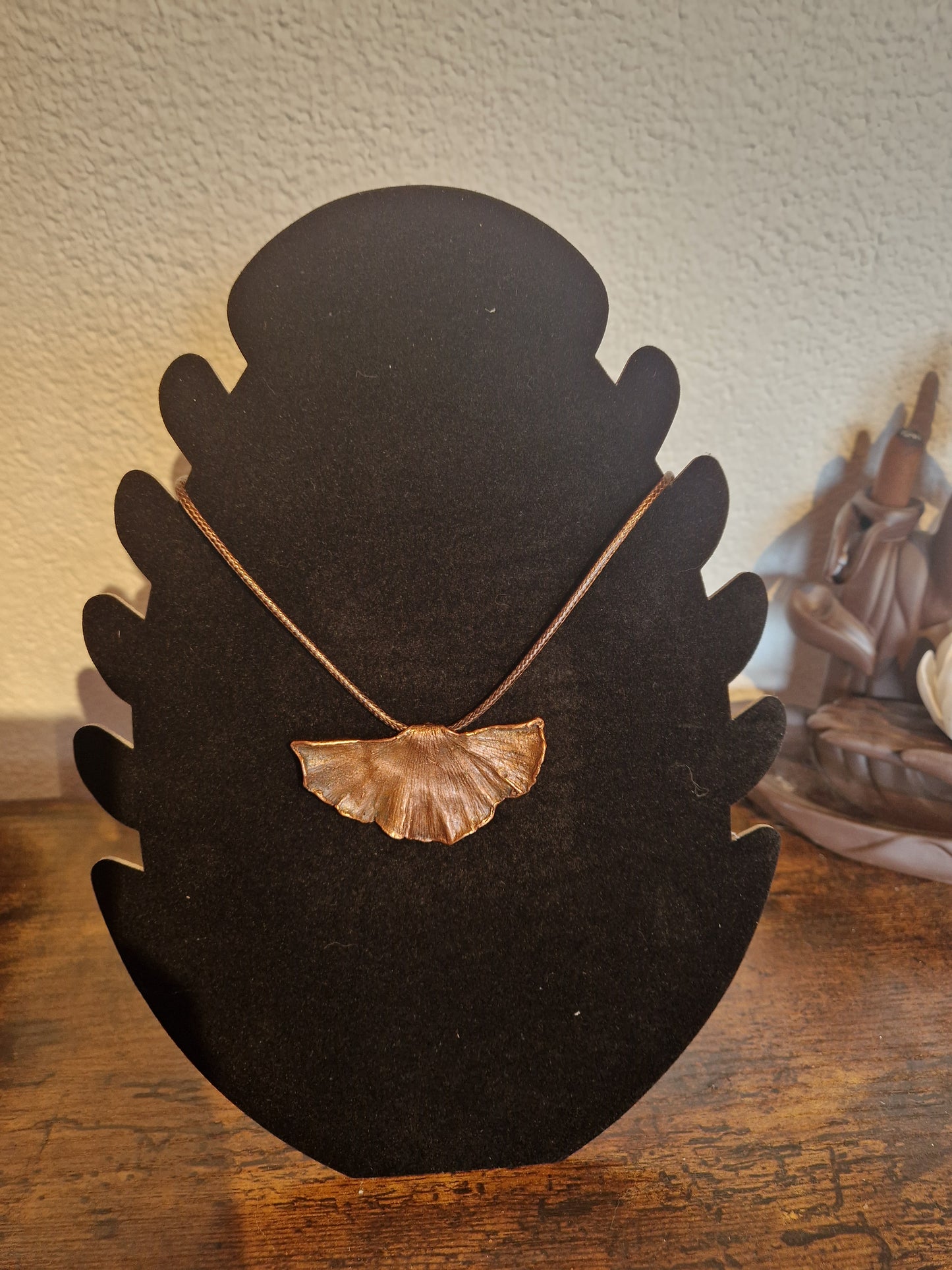 Ginkgoblatt/Naturschmuck/Galvanisiert/Kupfergalvanik