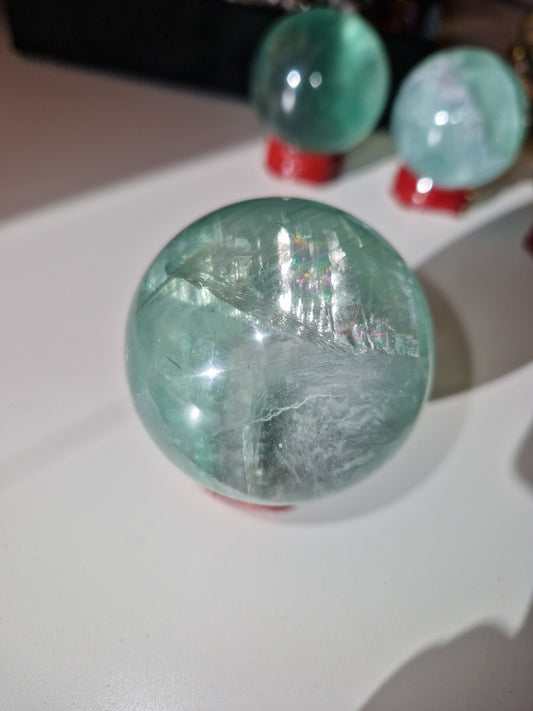 Grüner Fluorit Sphere 241g GF1